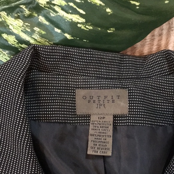 Polka dot blazer by OUTFIT PETITE JPR size 12P - Picture 7 of 8